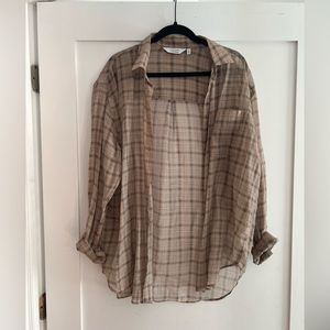& Other Stories Tan Flannel (Stockholm Atelier)